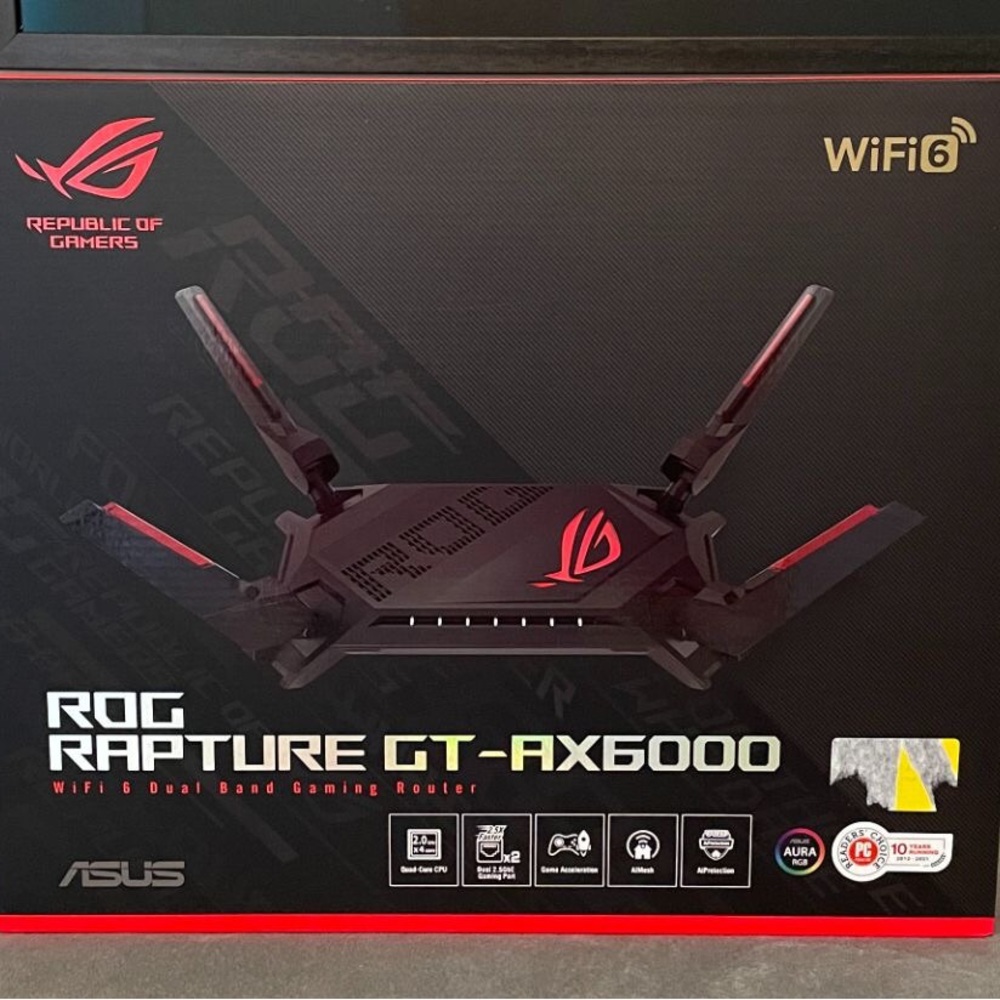 Rog rapture gt ax6000 Wi-Fi gaming router